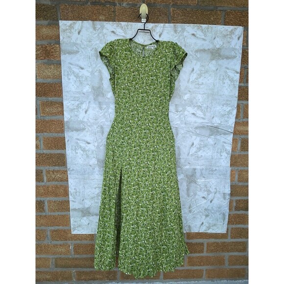 Reformation Gavin Dress Samantha in green floral size 6 - Picture 5 of 13